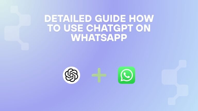 How to Use ChatGPT on WhatsApp