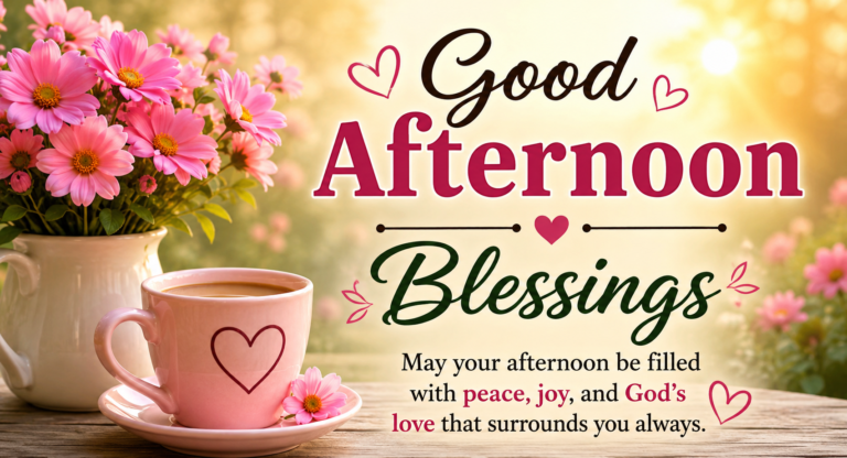 175+ Heartwarming Good Afternoon Blessings to Brighten Your Day
