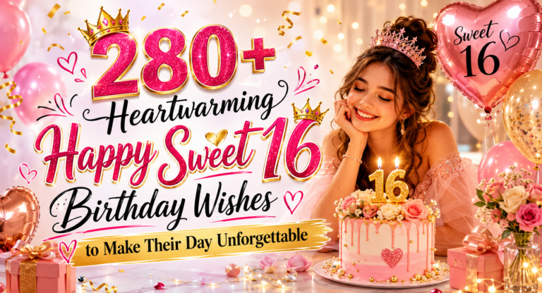 280+ Heartwarming Happy Sweet 16 Birthday Wishes to Make Their Day Unforgettable