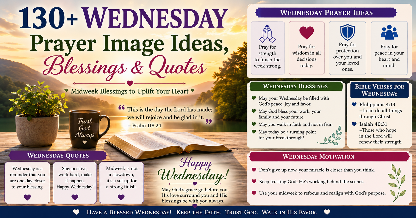 130+ Wednesday Prayer Image Ideas, Blessings & Quotes
