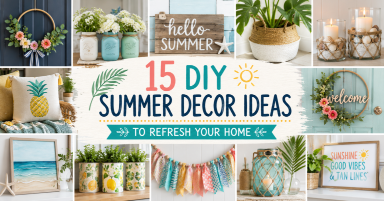 15 DIY Summer Decor Ideas to Refresh Your Home