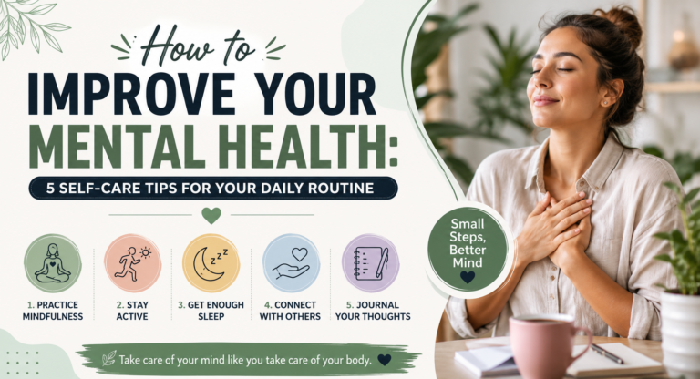 How to Improve your Mental Health: 5 Self-Care Tips for Your Daily Routine